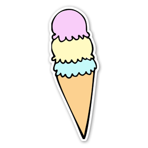Lody w pastelowych kolorach