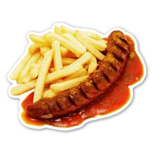 Awesome curry wurst sticker