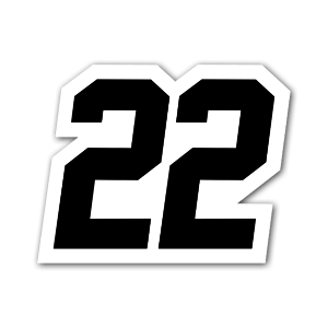 Racing, number 22