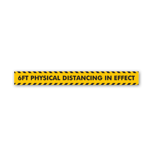6 feet physical distancing sticker