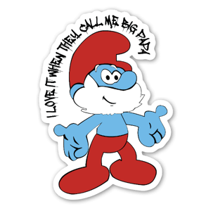 Naklejka Smurf