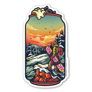 Naklejka snowboard