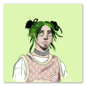 Naklejka Billie Eliish