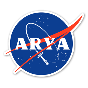 Naklejka z napisem Arya