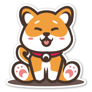 Naklejka shiba