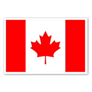 Canadian Flag as stickers 